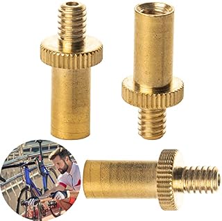 Adapter do wentyli rowerowych, 3-pak, DV i SV na standardowym zaworze, wentyl Dunlop i zawór Sclaveranda na standardowym zaworze, z dodatkowym pierścieniem uszczelniającym, adapterem do wentyli rowerowych, adapter do wentyli rowerowych