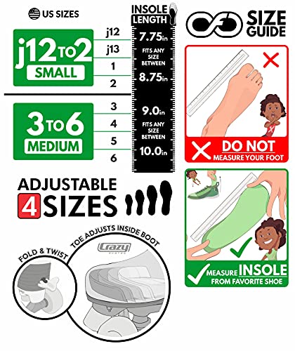 Crazy Skates Soda Pop Adjustable Roller Skates For Girls And Boys - Adjusts To Fit 4 Shoe Sizes - Cherry Cruise (Size: Medium Sizes 3-6) #TOP3