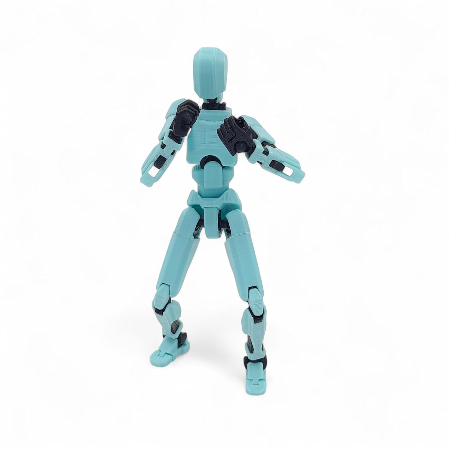 Beoals Action Figure Poseable Robot Toy – 360° Articulated Body, Collectible Movable Mannequin for Kids & Adults, Flexible Model for Posing, Display & Stop-Motion Animation (Multicolor) (Green) 2