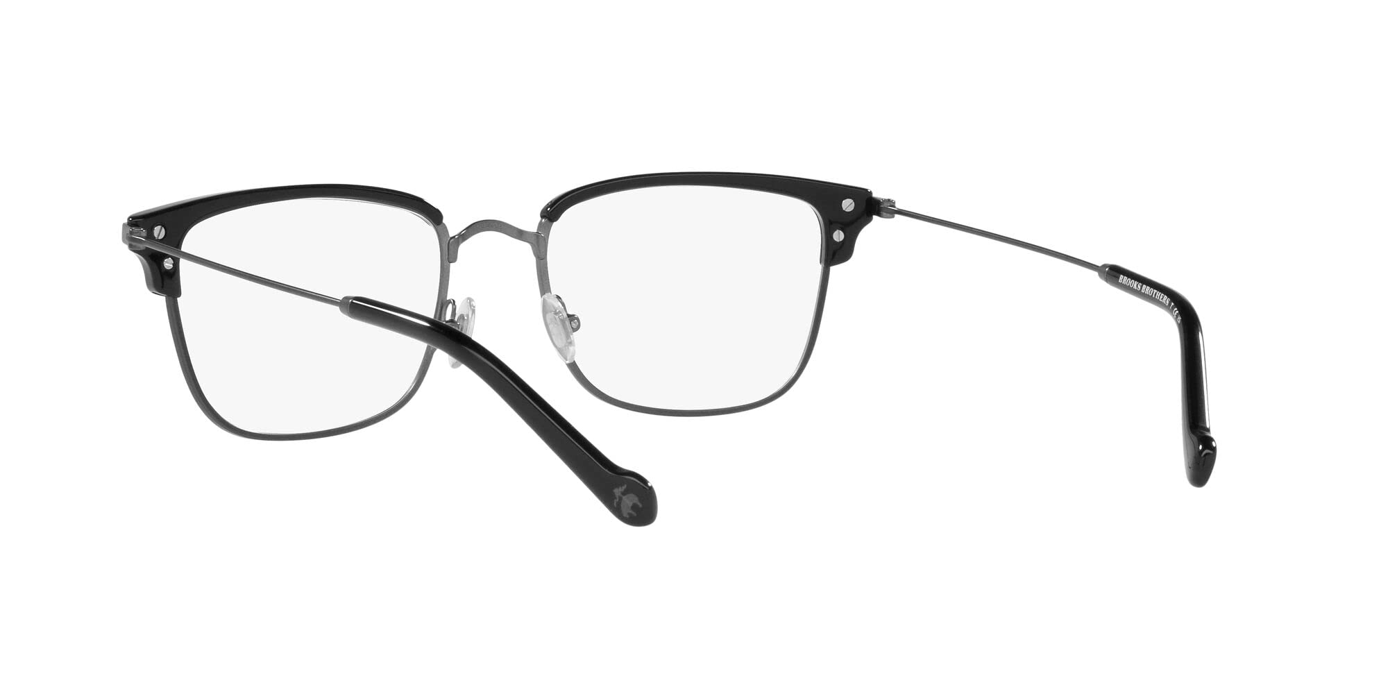 Brooks Brothers Męskie prostokątne oprawki na okulary na receptę Bb1101