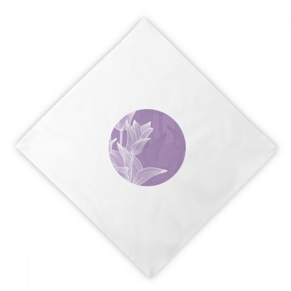 Servilletas de tela lavables y ecológicas con diseño de tulipán para un comedor elegante