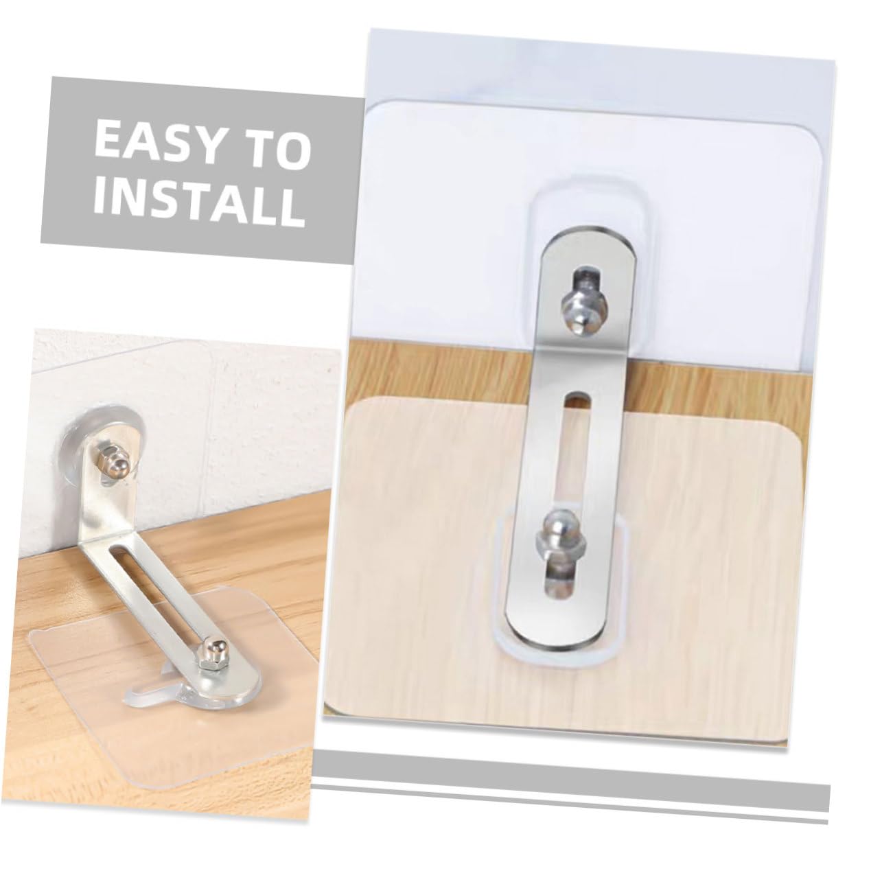 BESTonZON 5Sets Tip Furniture Straps Kit for Securely Anchoring Bookcases Dressers and Cabinets to Wall Easy Installation No Drilling Required Proofing for Safety