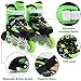 PETUOL Kids Inline Skates, Adjustable and Safe Durable Roller Skates with All 8 Full Light Up Illuminating Wheels, Fashionable Outdoor Sport Skates for Boys and Men