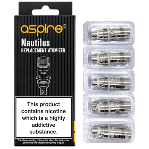 ASPIRE Nautilus Mini Replacement Coils 1.8 Ohm BVC [Pack of 5]