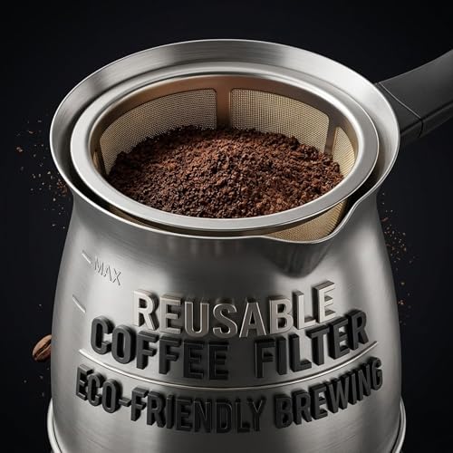 Image of Drumstone-5 𝗬𝗲𝗮𝗿 𝗪𝗮𝗿𝗿𝗮𝗻𝘁𝘆-Electric Coffee Maker Machine for Home Kitchen Compact Coffee Brewing Machine with Glass Carafe Reusable Filter Easy Operation Coffee Maker