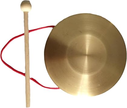 Chinese Percussion Instrument Copper Gong, Chinese Percussion Instrument Gong Small Gong Percussion Gong Hand Brass18cm
