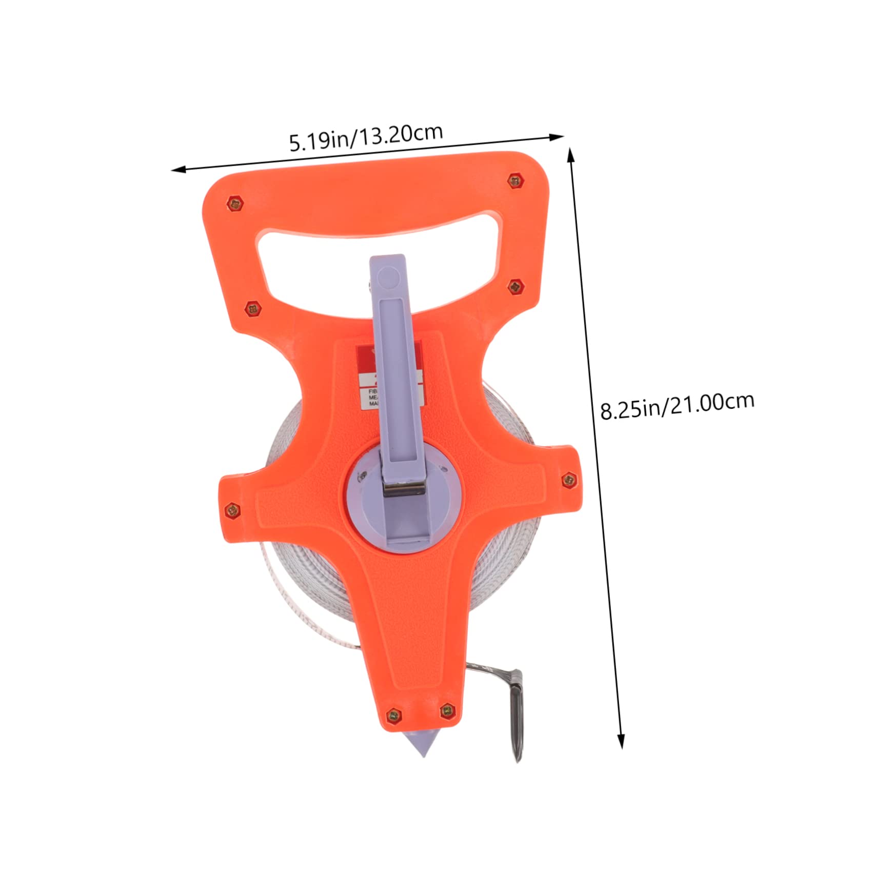 LALAFINA Tape Measure for Construction 20m Open Reel Accurate Durable for Long Jump Track