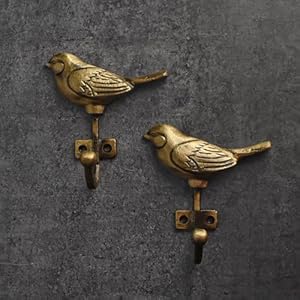 Bird wall hook antique animal bird iron hook vintage iron coat hook hanger for hanging coat towel hat bags cups wall mounted 1 pc  urban country home decor