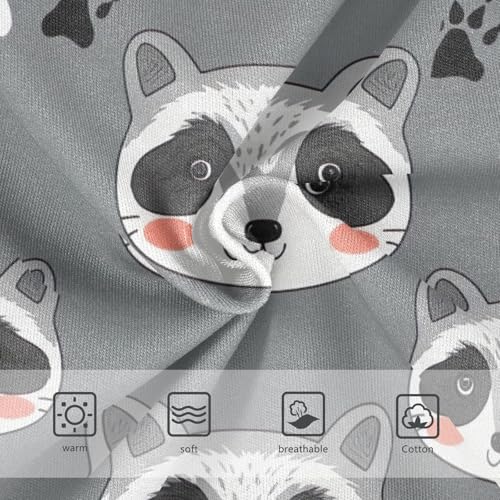 Girls Underwear Toddlers 2t Cotton Panties Little Girl Designer Undies Kids Briefs Cute Raccoon Gray3