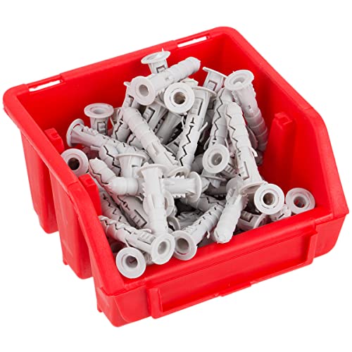 Caisse de rangement pour cartes de visite et étiquettes Capacité 0,6 l 5 kg, Rot 1 Stück, rouge, 1 Cover