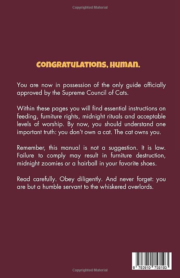 The Official Cat Owner’s Manual (Written by Cats): The Hilarious Guide to Human Servitude and Feline World Domination | funny gift book - Image 2