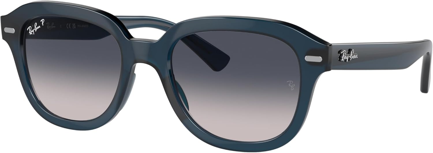 Ray-Ban womens Rb4398f Erik Low Bridge Fit Square Sunglasses