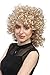 WIG ME UP- 91074-ZA83 Peluca Carnaval señoras, Largo Medio, Rizado, rizos, Rubio...