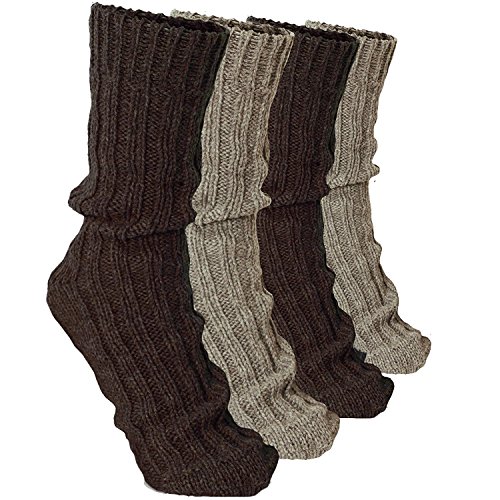 4 Pairs Thick Cashmere Socks - Mixed Colors