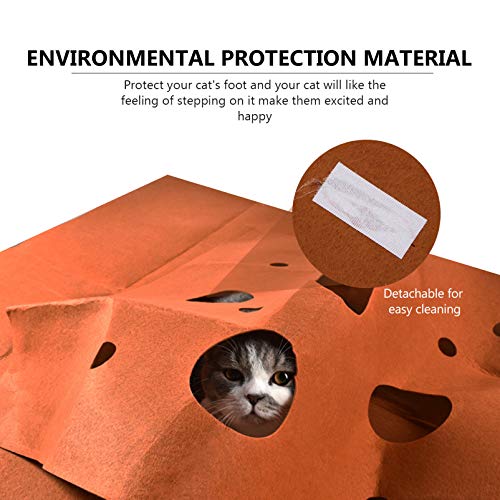 Tapete para brincar de arranhar gatos Balacoo, tapete multifuncional para raspagem de gatos, tapete