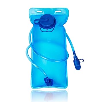 PROBEROS Premium Anti-Bacteria Material Hydration Upgraded Leak Proof Water Reservoir Hydrating Bladder for Hiking Cycling, Running (Blue, 13.8'' x 6.8'') - image, photos