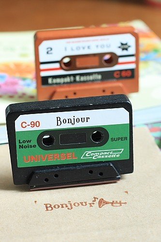 DISOK- Timbro Cassetta Bonjour Scrap su Display