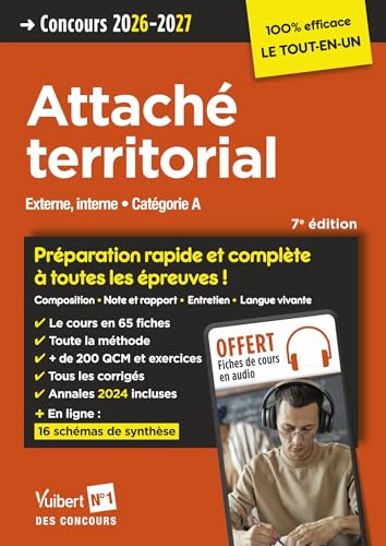 Concours Attaché territorial 2026-2027 livre préparation externe interne - 2
