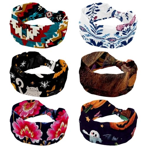 Bandeaux larges pour femme imprimé floral bohème parfaits pour le sport et les vacances
