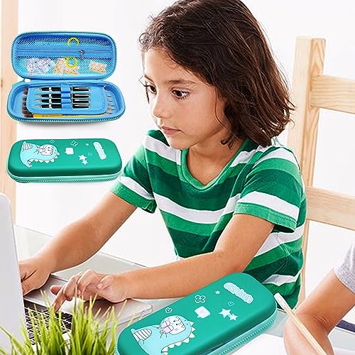 Image of FunBlast Dinosaur Pencil Case, Multipurpose Zipper Pouch for Boys and Girls, Kids School Supplies