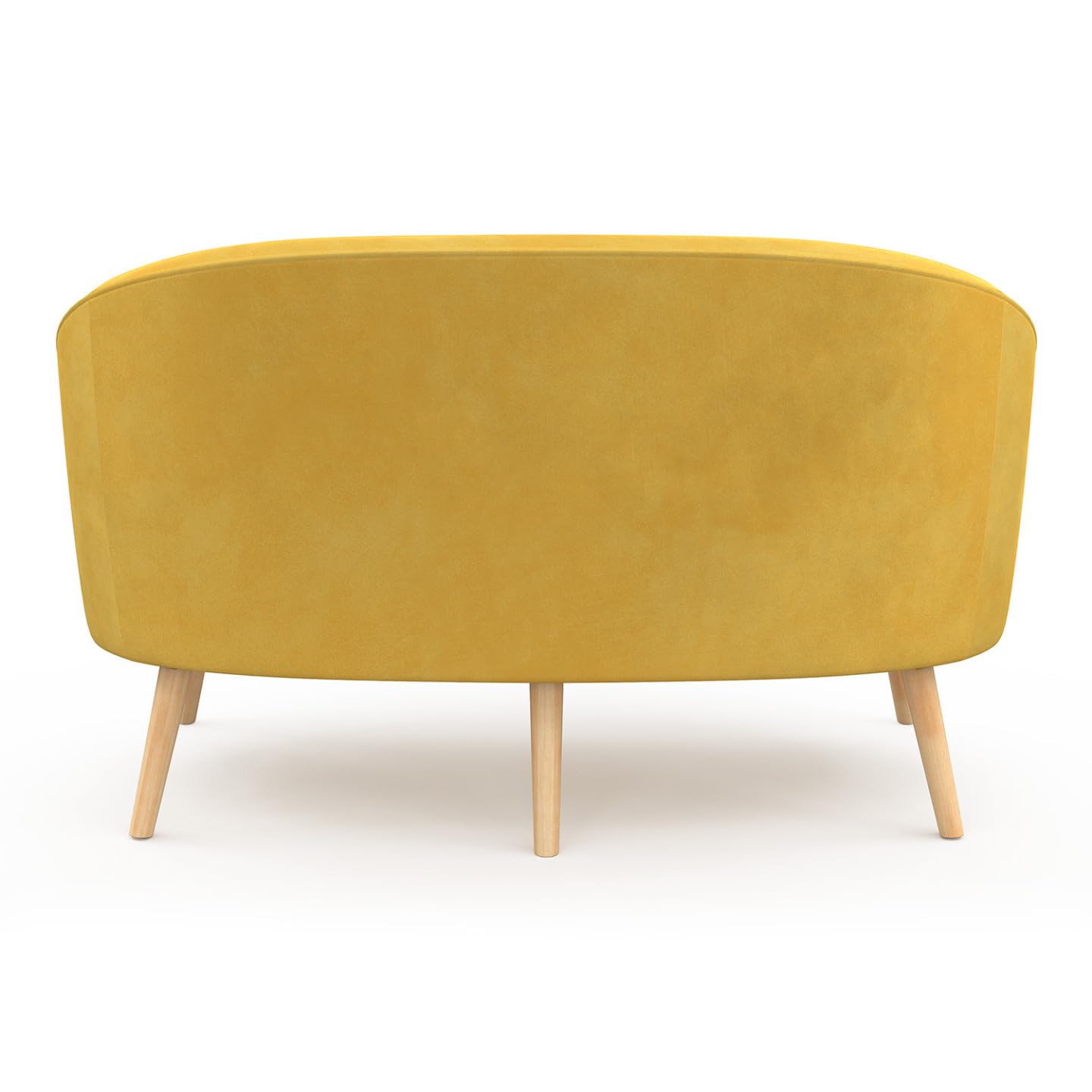 IDMarket - Sofá de terciopelo Sonia amarillo
