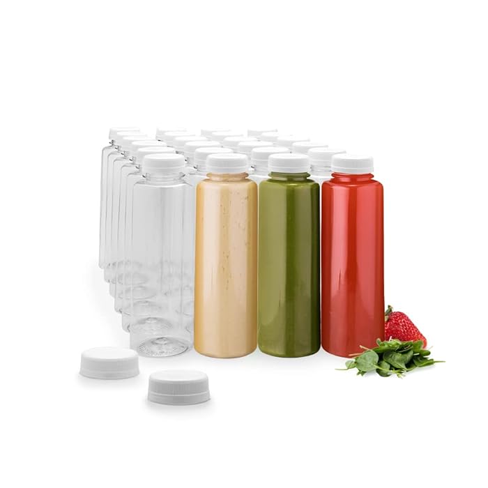 Buy 12 Ounce Juice Bottles, 100 BPA Free Empty Plastic Bottles