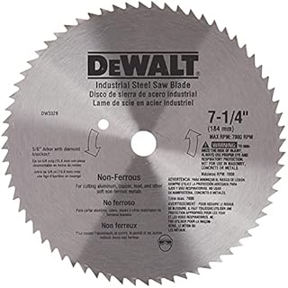 DEWALT Circular Saw Blade, 7 1/4 Inch, 68 Tooth, Metal Cutting (DW3329)