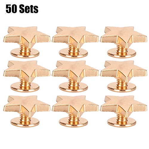 Rebite em forma de estrela, revestimento de material de liga de zinco, rebite de cinto, jaquetas de