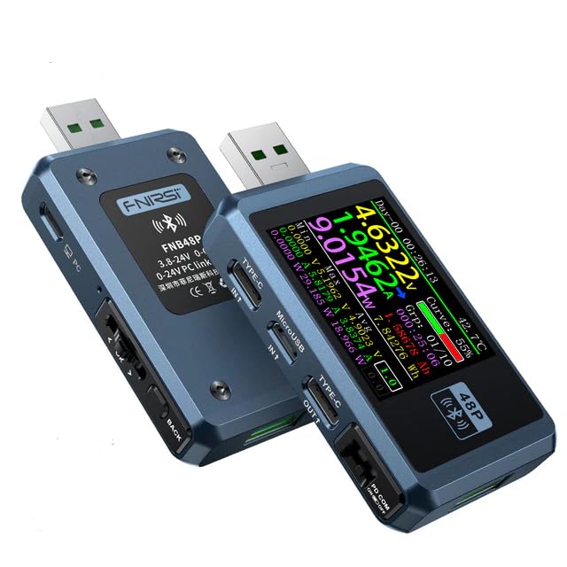 Testeur USB FNIRSI FNB48P avec Bluetooth voltmètre ampèremètre