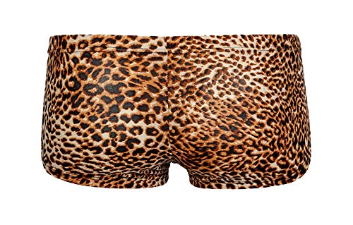 Onefit Mens' Leopard Print Boxer Underwear Yellow Color #TOP6