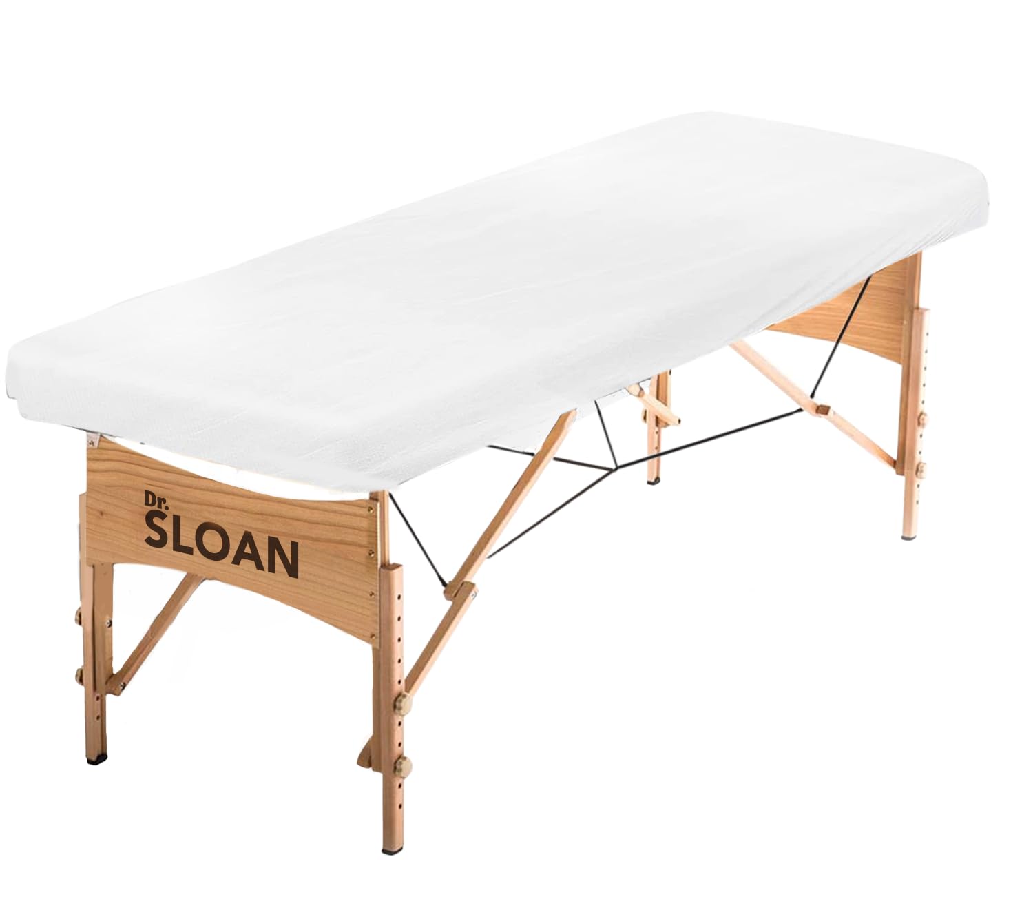 Sloan Camilla de Madera Profesional – Plegable y Portátil – Tapizado Resistente – Altura Ajustable – para Fisioterapia, Masajes y Rehabilitación (Burdeos)