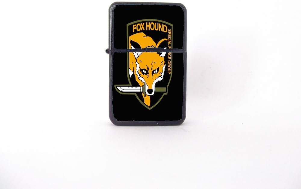 Metal Gear Solid lighter, fox hound lighter, MGS lighter, video game lighter, Metal Gear Solid fan art, gamer lighter, groomsman gift, ps