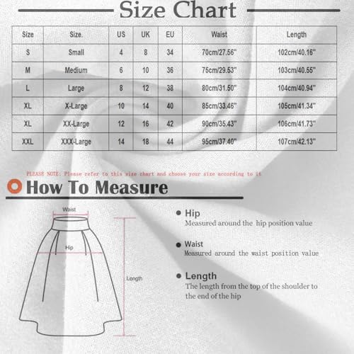 Women High Waist Maxi Skirt A Line Stretch Ankle Length Skirts Solid Color Plus Size Lightweight Summer Dress3