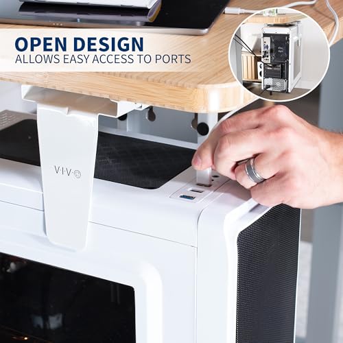 Support pour unité centrale réglable VIVO MOUNT-PC01W blanc
