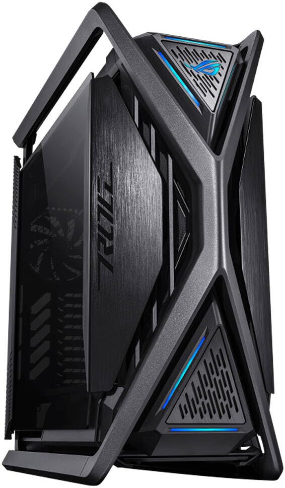 ASUS ROG Hyperion GR701 BTF Edition Black – Premium Full-Tower PC Case, Tempered Glass, PWM Fan Hub, High-Airflow Gaming Case