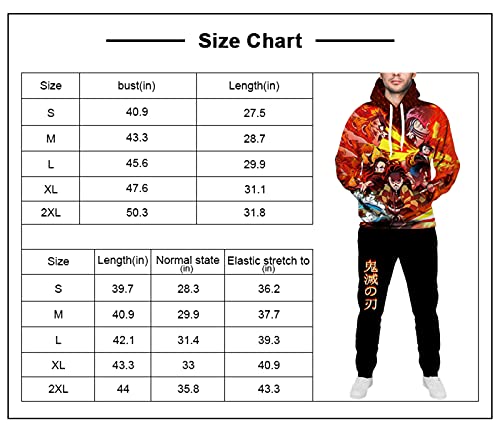 Kxqwb Cartoon Hoodie And Sweatpants Suit Pullover Tracksuit Set 2 Piece Sweatshirt Suit No.3-X-Large #TOP2