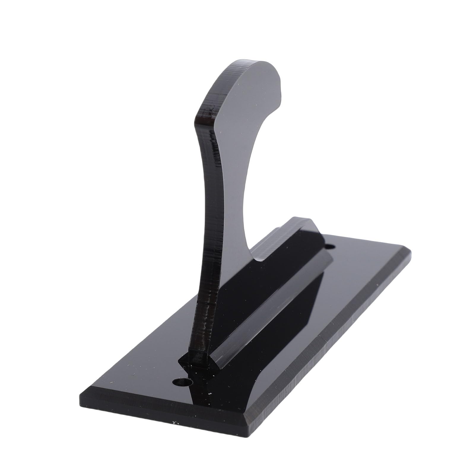 Keenso Uchwyt ścienny na Miecz, Akrylowy Uchwyt do Eksponowania Ostrzy Szabli i Tanto 12x4x6,5 Cm dla Kolekcjonerów Cosplay w Salonie lub Biurze (BLACK)