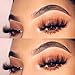 DAODER False Eyelashes 25mm Lashes Wispy Long 8D Mink Lashes Dramatic Volume Fluffy Eye Lashes Pack for Women 7Pairs Soft Reusable Fake Eyelashes