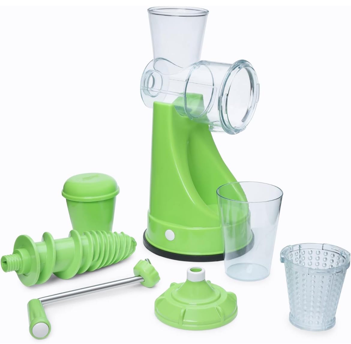 SHREE SHYAM KITCHEN WARE Mini Juicer Machine | Juice Maker Machine for Home | Deluxe Fruit & Vegetable Manual Juicer with with Steel Handle