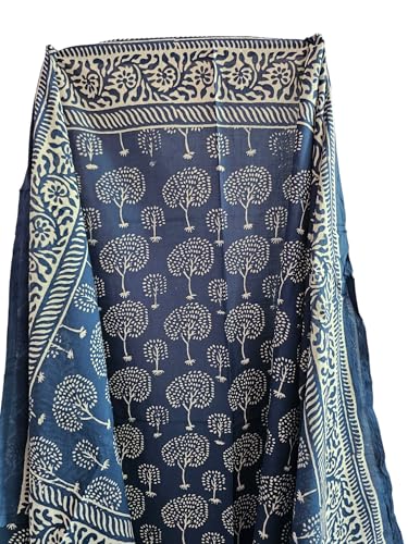 INDIANHANDICRAFTS Hand Block Print Sarong, 100% Cotton, Women's Adult Party Wear, Floral, Size 44x72 Inch3