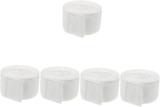 VOSAREA 5 Peças De Fita Para Cortina Fita Plissada Tiaras De Algodão Fita Plissada Profunda Fita Plissada Fita Plissada Para Cortina De Chuveiro Fita Para Cortinas