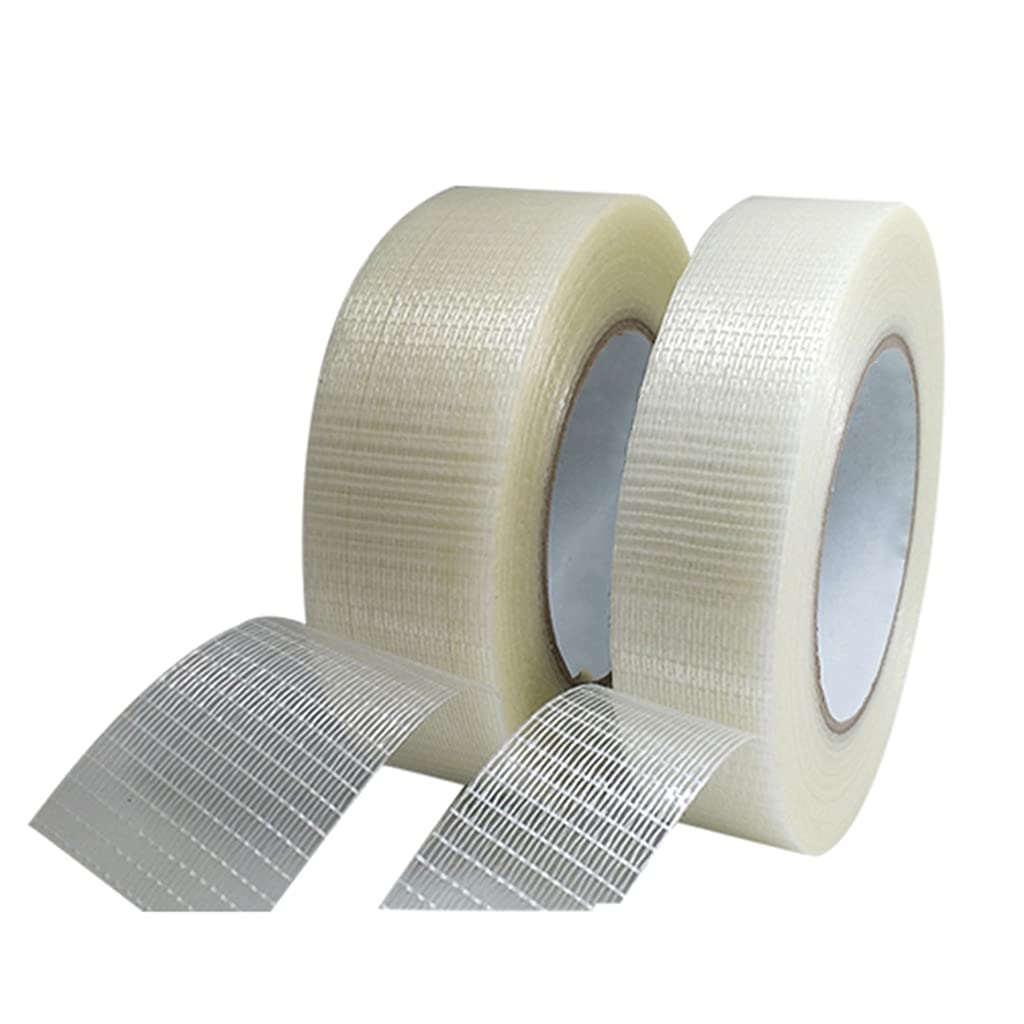 Ruban de cerclage renforcé en fibre de verre transparent bidirectionnel