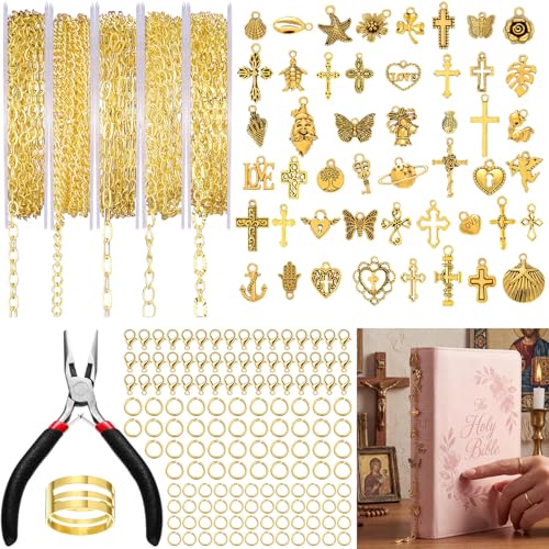 Kit de fabricación de joyas de cadena para armar accesorios sin comprar piezas sueltas
