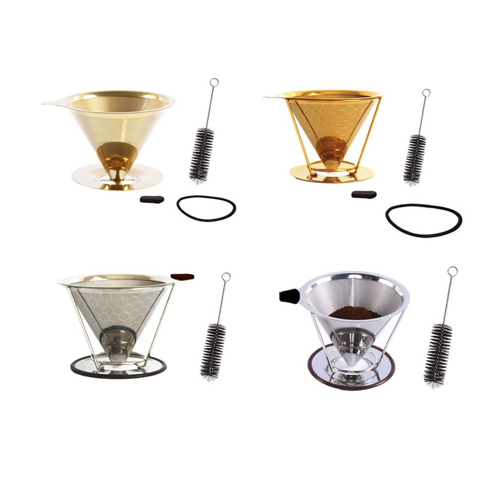 Filtri per caffè in acciaio inossidabile riutilizzabili accessori per