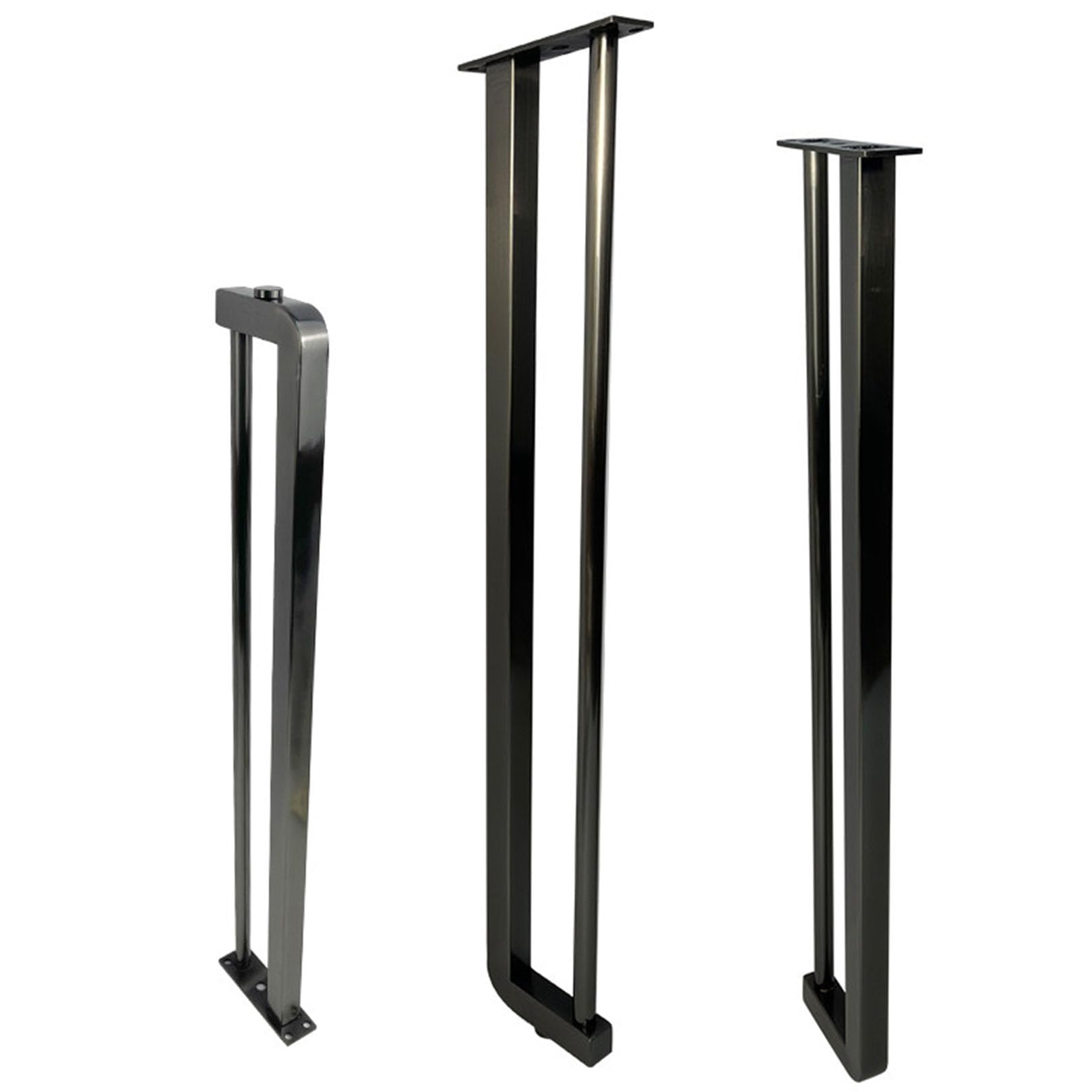 Czarne futrzane nogi ze stali nierdzewnej, 70 cm, wymienne nóżki do sofy, szafki, biurka, kanapy, krzesła ze śrubami montażowymi, metalowe podparcie do dekoracji domu, 4 szt
