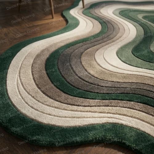 Image of Soft Pure Woolen Modern Collection Tufted Carpet for Living Room,Bedroom'Kitchen and Hall (6 X 8) Feet