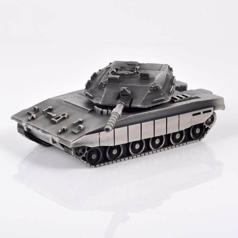 Merkava Mk4 Main Battle Tank All-Metal Casting Model Military Model Toy (Silver)
