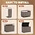 EFU Outdoor Storage Box 60 Gallon Deck Box (Indoor & Outdoor) Lockable UV Resistance Waterproof Resin Storage Bin Storage Box for Outdoor,Patio Storage(Taupe)