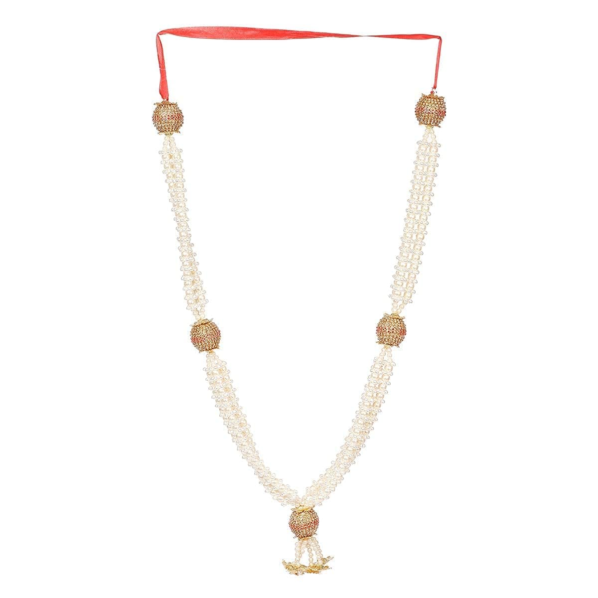 Handmade Moti Mala - Multicolor Pearl Garland -1