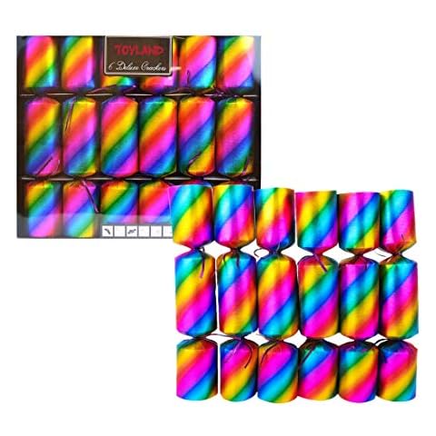 Toyland® Rainbow Design Christmas Crackers Cover